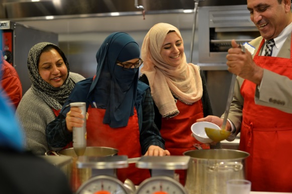 Cooking at the Culinary Literacy Center